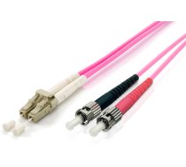 Equip Patchcord światłowodowy LC - ST Multimode Duplex OM4, 1m (255541) | 255541  | 4015867178966