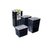 CURVER Atkritumu tvertņu komplekts Biobox 2x10L+6L pelēks | 0808993840  | 3253928993030
