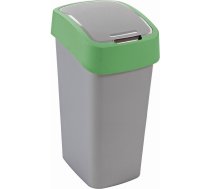 CURVER Atkritumu spainis Flip Bin 45L sudraba/zaļš | 0802172P80  | 3253922172066