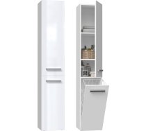 Bathroom cabinet NEL IV 31x30x174 cm, white, glossy | NEL IV BIEL POŁ  | 5904507201326 | MLATOHSZS0032