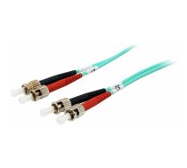 Equip Patchcord światłowodowy ST - ST, Multimode, Duplex, OM3, 3m (25224307) | 25224307  | 4015867193518