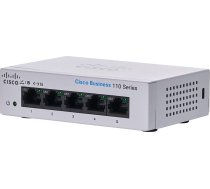 Cisco CBS110 Unmanaged L2 Gigabit Ethernet (10/100/1000) 1U Grey | CBS110-5T-D-EU  | 0889728326605