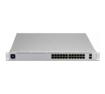 Ubiquiti UniFi Pro 24-Port PoE Managed L2/L3 Gigabit Ethernet (10/100/1000) Power over Ethernet (PoE) 1U Silver | USW-Pro-24-POE  | 817882027649 | SWTUBQZAR0023