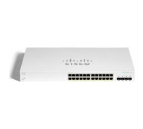 Cisco CBS220-24P-4G Managed L2 Gigabit Ethernet (10/100/1000) Power over Ethernet (PoE) 1U White | CBS220-24P-4G-EU  | 0889728344685