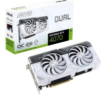 GeForce RTX 4070 DUAL OC WHITE, grafiskā karte | DUAL-RTX4070-O12G-WHITE  | 4711387136614