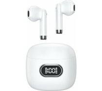 Bluetooth headphones 5.3 TWS IA II LED white | USA908WHT  | 6958444903194