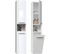 Bathroom cabinet NEL III 31x30x174 cm, white, glossy | NEL III BI POŁ  | 5904507201302 | MLATOHSZS0030