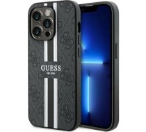 Guess Etui Guess GUHMP14LP4RPSK Apple iPhone 14 Pro czarny/black hardcase 4G Printed Stripes MagSafe | GUE2555  | 3666339119690