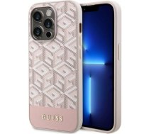 Guess Etui Guess GUHMP14XHGCFSEP Apple iPhone 14 Pro Max różowy/pink hard case GCube Stripes MagSafe | GUE2569  | 3666339112530