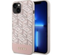 Guess Etui Guess GUHMP14SHGCFSEP Apple iPhone 14 różowy/pink hard case GCube Stripes MagSafe | GUE2564  | 3666339112509