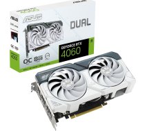 GeForce RTX 4060 DUAL OC WHITE, grafiskā karte | DUAL-RTX4060-O8G-WHITE  | 4711387274927