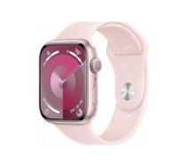Apple Watch Series 9 GPS 45mm Pink Aluminium Case with Light Pink Sport Band - S/M | ATAPPZABS9MR9G3  | 195949031816 | MR9G3QP/A