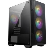 MSI MAG FORGE M100A computer case Micro Tower Black, Transparent | MAG FORGE M100A  | 4719072932237