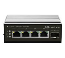 Switch LevelOne LevelOne Switch 5Port Gigabit PoE DIN-Rail,-30°C to 65°C | IGU-0501  | 4015867223970