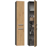 Topeshop NEL II ANT/ART bathroom storage cabinet Graphite, Oak | NEL II ANTR/ART  | 5904507202323 | MLATOHSZS0034