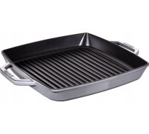 Patelnia STAUB Staub grill pan induction squared 33cm Graphite Grey | 40511-785-0  | 3272340018459