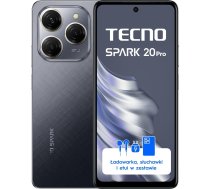 SMARTPHONE TECNO SPARK 20 PRO 8/256GB MOONLIT BLACK | KJ6_256+8_MB  | 4894947014178