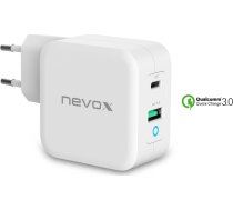Nevox 65W USB - C barošanas piegāde (PD) + Q3.0, lādētājs | 1714307  | 4250686408898 | 1889