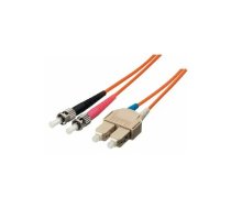 Equip Patchcord światłowodowy ST - SC Singlemode Duplex OS2, 2m, żółty (252332) | 252332  | 4015867176863