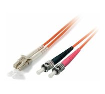 Equip Patchcord światłowodowy LC - ST Singlemode Duplex OS2, 1,m, żółty (254231) | 254231  | 4015867176801