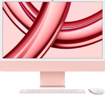 Komputer Apple Apple iMac 24” 4.5K Retina, Apple M3 8C CPU, 8C GPU/8GB/256GB SSD/Pink/SWE Apple | MQRD3KS/A  | 194253778011