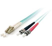 Equip Patchcord światłowodowy LC - ST Multimode Duplex OM3, 0.5m (255219) | 255219  | 4015867170540