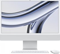 Komputer Apple Apple iMac 24” 4.5K Retina, Apple M3 8C CPU, 8C GPU/8GB/256GB SSD/Silver/RUS Apple | MQR93RU/A  | 194253776789