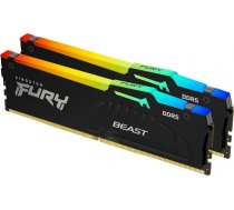 Pamięć Kingston Fury Beast RGB, DDR5, 64 GB, 6000MHz, CL30 (KF560C30BBAK2-64) | KF560C30BBAK2-64  | 740617342758