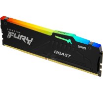 Pamięć Kingston Fury Beast RGB, DDR5, 16 GB, 6400MHz, CL32 (KF564C32BBA-16) | KF564C32BBA-16  | 740617343175