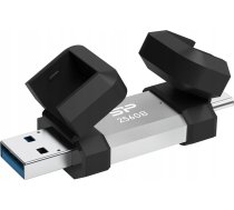 Pendrive Silicon Power Pendrive Silicon Power Mobile C51 256GB USB-A USB 3.2 Type-C 200MB/s Srebrny | SP256GBUC3C51V1S  | 4713436155584