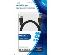 Kabel MediaRange HDMI - HDMI 1.8m czarny (MRCS156) | MRCS156  | 4260459612599