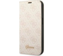 Guess Etui Guess GUBKP14LHG4SHP Apple iPhone 14 Pro różowy/pink book 4G Vintage Gold Logo | GUE2186  | 3666339083304