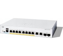 Switch Cisco Cisco Catalyst 1300-8FP-2G - Switch - L3 - managed - 8 x 10/100/1000 (PoE+) + 2 x Combo Gigabit SFP/RJ-45 - an Rack montierbar - PoE+ (120 W) | C1300-8FP-2G  | 889728522021