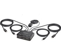 Adapter USB StarTech Cable StarTech KVM 2-Port USB-C DP Switch 4K | C2-D46-UC2-CBL-KVM  | 0065030899352