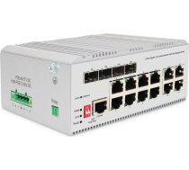 Switch Digitus DIGITUS Industrial 8+4 L2managed Gigabit Ethernet Switch 8 Port GEE RJ45 4 Port GE SFP | DN-651145  | 4016032489221