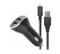 Ładowarka SteelPlay STEELPLAY Car Charger with 2 USB Ports 2.6A + 2m Charge Cable Switch | JVASWI00025  | 3760210990870