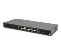 Switch Digitus Digitus 24-portowy zarządzany przełącznik gigabitowy Ethernet PoE L2 | DN-95359  | 4016032486503