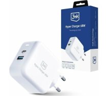 3MK Hyper Charger 1x USB-A 1x USB-C (piederumi - 3mk Hyper Charger 68W) | Accessories - 3mk Hyper Charger 68W  | 5903108515153