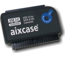 Aixcase USB 3.0 kabata — SATA/IDE melns (AIX-BLUSB3SI-PS) | AIX-BLUSB3SI-PS  | 4260096490314