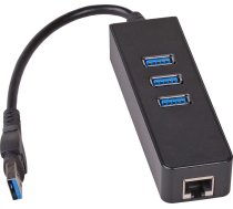 Akyga USB HUB 1 x RJ-45 + 3 x USB A 3.0 (AK-AD-32) | AK-AD-32  | 5901720132369