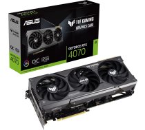 Asus TUF Gaming GeForce RTX 4070 OC 12 GB GDDR6X grafiskā karte (TUF-RTX4070-O12G-GAMING) | TUF-RTX4070-O12G-GAMING  | 4711387128176