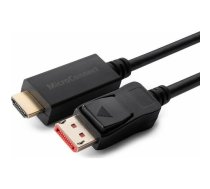 AV adapteris MicroConnect DisplayPort — HDMI melns (4K Displayport 1.4 uz HDMI) | 4K Displayport 1.4 to HDMI  | 5704174300519