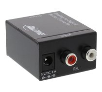 AV InLine Toslink — RCA (Cinch) adapteris, melns (65001) | 65001  | 4043718207572