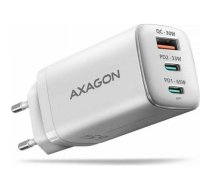 Axagon ACU-DPQ65W lādētājs GaN 65W tīkla lādētājs, 3x ports (USB-A + dual USB-C) PD3.0/QC4+/PPS/Apple, balts | ACU-DPQ65W  | 8595247908216