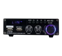 Blitzwolf AS-22 audio pastiprinātājs, 45W, Bluetooth 5.0, USB + tālvadības pults (melna) | AS-22  | 5905316141117