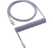 CableMod USB kabelis USB-C — USB-A 1,5 m purpursarkanā un baltā krāsā (CM-CKCA-CW-PW150PW-R) | CM-CKCA-CW-PW150PW-R  | 0712198995869