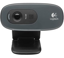 Tīmekļa kamera LOGITECH C270, HD, 3MPix, melna | 960-001063  | 5099206023819