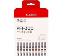 Canon tintes kasetņu PFI-300 daudzkrāsu komplekts 10 gab. (4192C008) | 4192C008  | 8714574667355