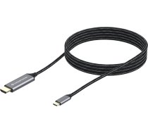 Conceptronic USB-C — HDMI kabelis 2 m melns un sudrabs (ABBY10G) | ABBY10G  | 4015867230848