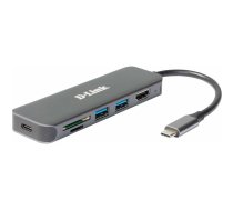 D-Link USB centrmezgls D-Link DUB-2327 6-in-1 USB-C centrmezgls ar HDMI/USB-PD/SD lasītāju mazumtirdzniecība | DUB-2327  | 0790069468582